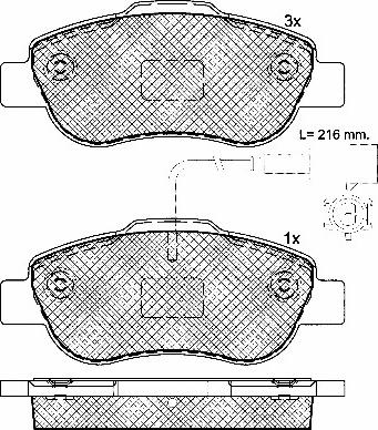 BSF 10798 - Bremžu uzliku kompl., Disku bremzes www.autospares.lv