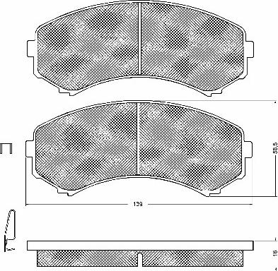 BSF 10749 - Bremžu uzliku kompl., Disku bremzes www.autospares.lv