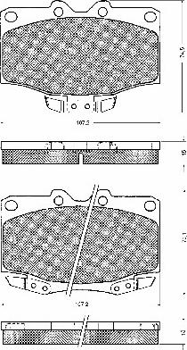 BSF 10755 - Bremžu uzliku kompl., Disku bremzes www.autospares.lv