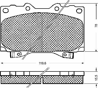 BSF 10756 - Bremžu uzliku kompl., Disku bremzes www.autospares.lv