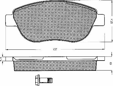 BSF 10751 - Bremžu uzliku kompl., Disku bremzes autospares.lv