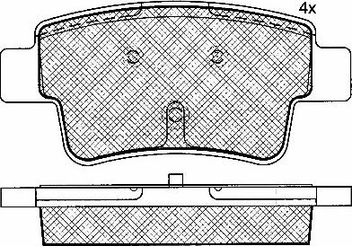 ATE 603828 - Тормозные колодки, дисковые, комплект www.autospares.lv