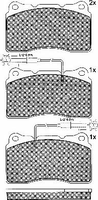 BSF 10768 - Bremžu uzliku kompl., Disku bremzes www.autospares.lv