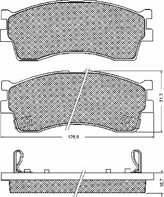 FTE 9002186 - Тормозные колодки, дисковые, комплект www.autospares.lv