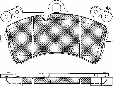 OEMparts 7L6698151H - Bremžu uzliku kompl., Disku bremzes autospares.lv