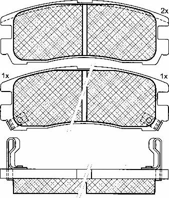 Magneti Marelli 363916061078 - Bremžu uzliku kompl., Disku bremzes www.autospares.lv