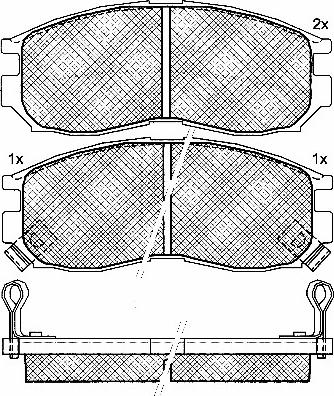 BSF 10787 - Bremžu uzliku kompl., Disku bremzes www.autospares.lv