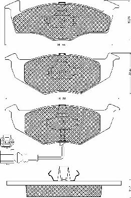 BSF 10730 - Brake Pad Set, disc brake www.autospares.lv