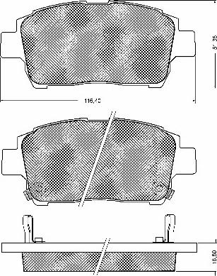 BSF 10733 - Brake Pad Set, disc brake www.autospares.lv