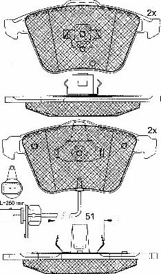 BSF 10779 - Bremžu uzliku kompl., Disku bremzes www.autospares.lv