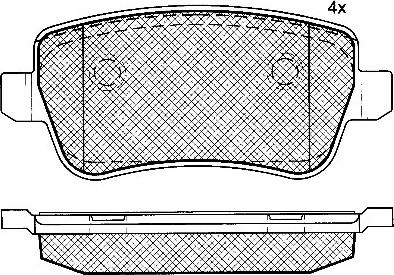 BSF 10775 - Тормозные колодки, дисковые, комплект www.autospares.lv