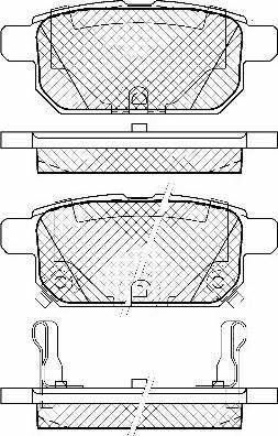 BSF 20092 - Brake Pad Set, disc brake www.autospares.lv