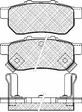 SAKURA S6016620 - Bremžu uzliku kompl., Disku bremzes autospares.lv