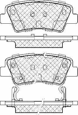 Ssangyong 48413390B0 - Тормозные колодки, дисковые, комплект www.autospares.lv