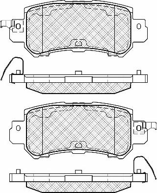 BSF 20066 - Brake Pad Set, disc brake www.autospares.lv