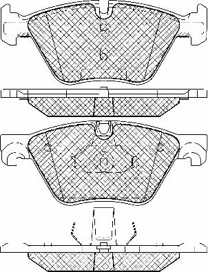 Akebono AN-4639K - Bremžu uzliku kompl., Disku bremzes autospares.lv