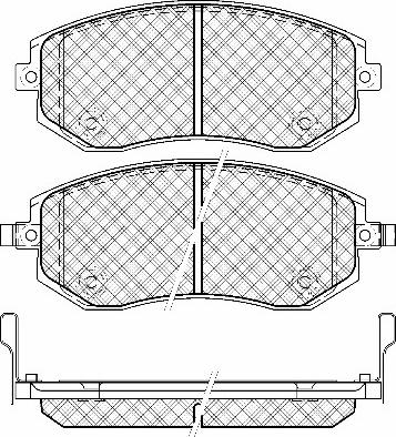 OEMparts 26296AE160 - Bremžu uzliku kompl., Disku bremzes www.autospares.lv