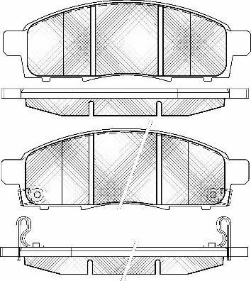 Magneti Marelli 363700201972 - Bremžu uzliku kompl., Disku bremzes www.autospares.lv