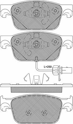 Textar 22384 - Bremžu uzliku kompl., Disku bremzes www.autospares.lv