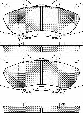 BSF 20100 - Brake Pad Set, disc brake www.autospares.lv