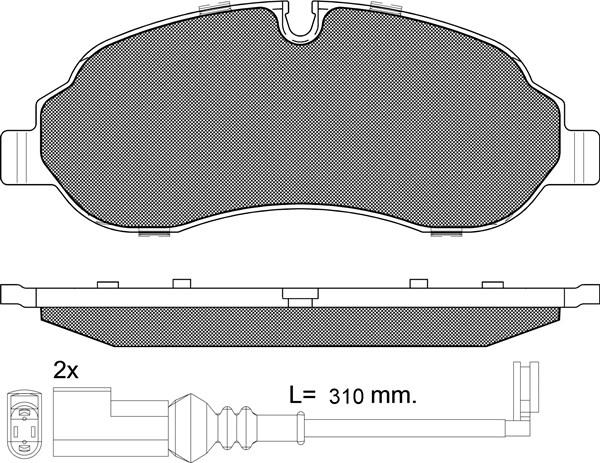 BSF 20305 - Bremžu uzliku kompl., Disku bremzes autospares.lv