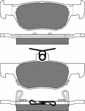 BSF 20294 - Тормозные колодки, дисковые, комплект www.autospares.lv