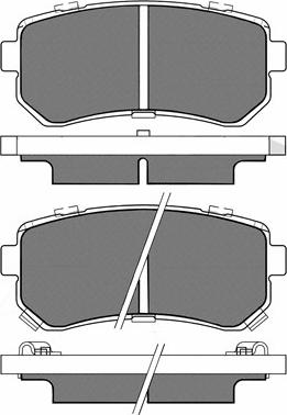 BSF 20261 - Brake Pad Set, disc brake www.autospares.lv