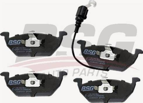 BSG BSG 90-202-009 - Brake Pad Set, disc brake www.autospares.lv