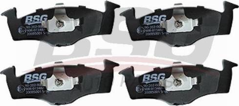 BSG BSG 90-202-003 - Тормозные колодки, дисковые, комплект www.autospares.lv