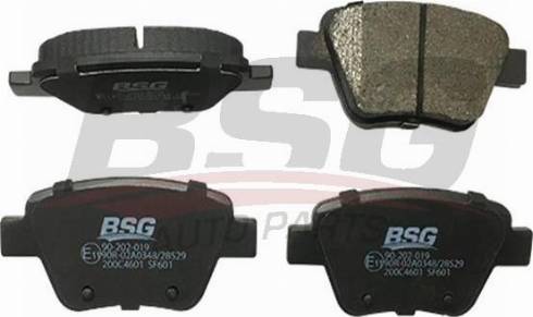 BSG BSG 90-202-019 - Тормозные колодки, дисковые, комплект www.autospares.lv