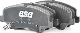 BSG BSG 40-200-017 - Тормозные колодки, дисковые, комплект www.autospares.lv