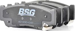 BSG BSG 40-200-037 - Brake Pad Set, disc brake www.autospares.lv