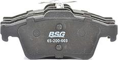 BSG BSG 65-200-003 - Тормозные колодки, дисковые, комплект www.autospares.lv