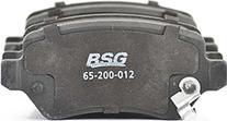 BSG BSG 65-200-012 - Тормозные колодки, дисковые, комплект www.autospares.lv