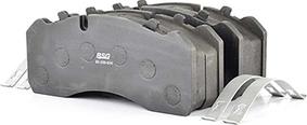 BSG BSG 60-200-004 - Brake Pad Set, disc brake www.autospares.lv