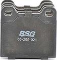 BSG BSG 60-200-021 - Тормозные колодки, дисковые, комплект www.autospares.lv