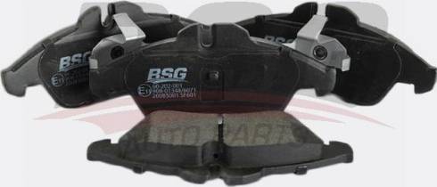 BSG BSG 60-202-001 - Тормозные колодки, дисковые, комплект www.autospares.lv