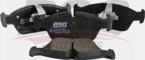 BSG BSG 15-202-009 - Тормозные колодки, дисковые, комплект www.autospares.lv