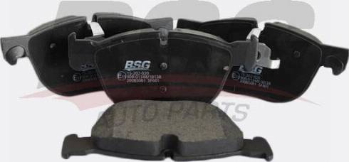 BSG BSG 15-202-020 - Тормозные колодки, дисковые, комплект www.autospares.lv