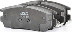 BSG BSG 16-200-002 - Тормозные колодки, дисковые, комплект www.autospares.lv