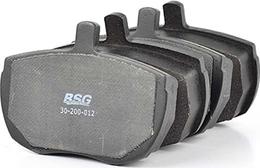 BSG BSG 30-200-012 - Тормозные колодки, дисковые, комплект www.autospares.lv