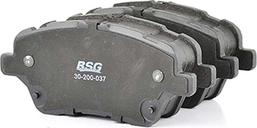 BSG BSG 30-200-037 - Bremžu uzliku kompl., Disku bremzes autospares.lv