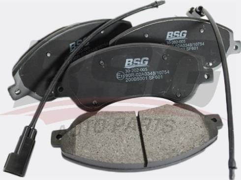 BSG BSG 30-202-005 - Bremžu uzliku kompl., Disku bremzes www.autospares.lv