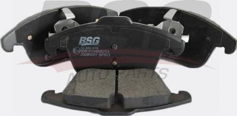 BSG BSG 30-202-019 - Тормозные колодки, дисковые, комплект www.autospares.lv