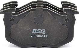 BSG BSG 70-200-015 - Тормозные колодки, дисковые, комплект www.autospares.lv