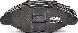 BSG BSG 70-200-010 - Тормозные колодки, дисковые, комплект www.autospares.lv