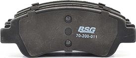 BSG BSG 70-200-011 - Тормозные колодки, дисковые, комплект www.autospares.lv