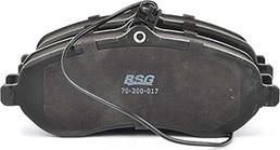 BSG BSG 70-200-017 - Bremžu uzliku kompl., Disku bremzes www.autospares.lv