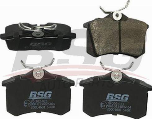 BSG BSG 70-202-023 - Brake Pad Set, disc brake www.autospares.lv