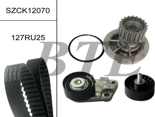 BTE SZCK12070 - Ūdenssūknis + Zobsiksnas komplekts autospares.lv